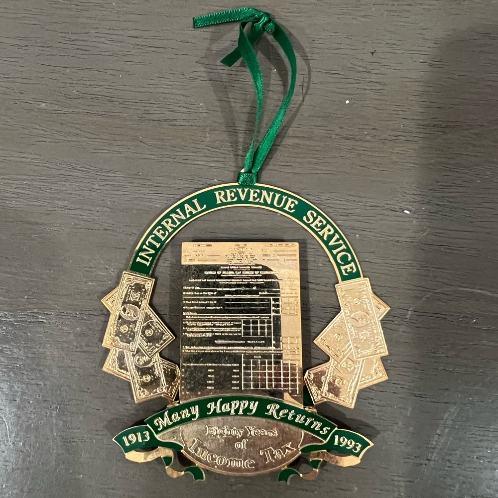 Internal Revenue Service Ornament Celebrating 80 years